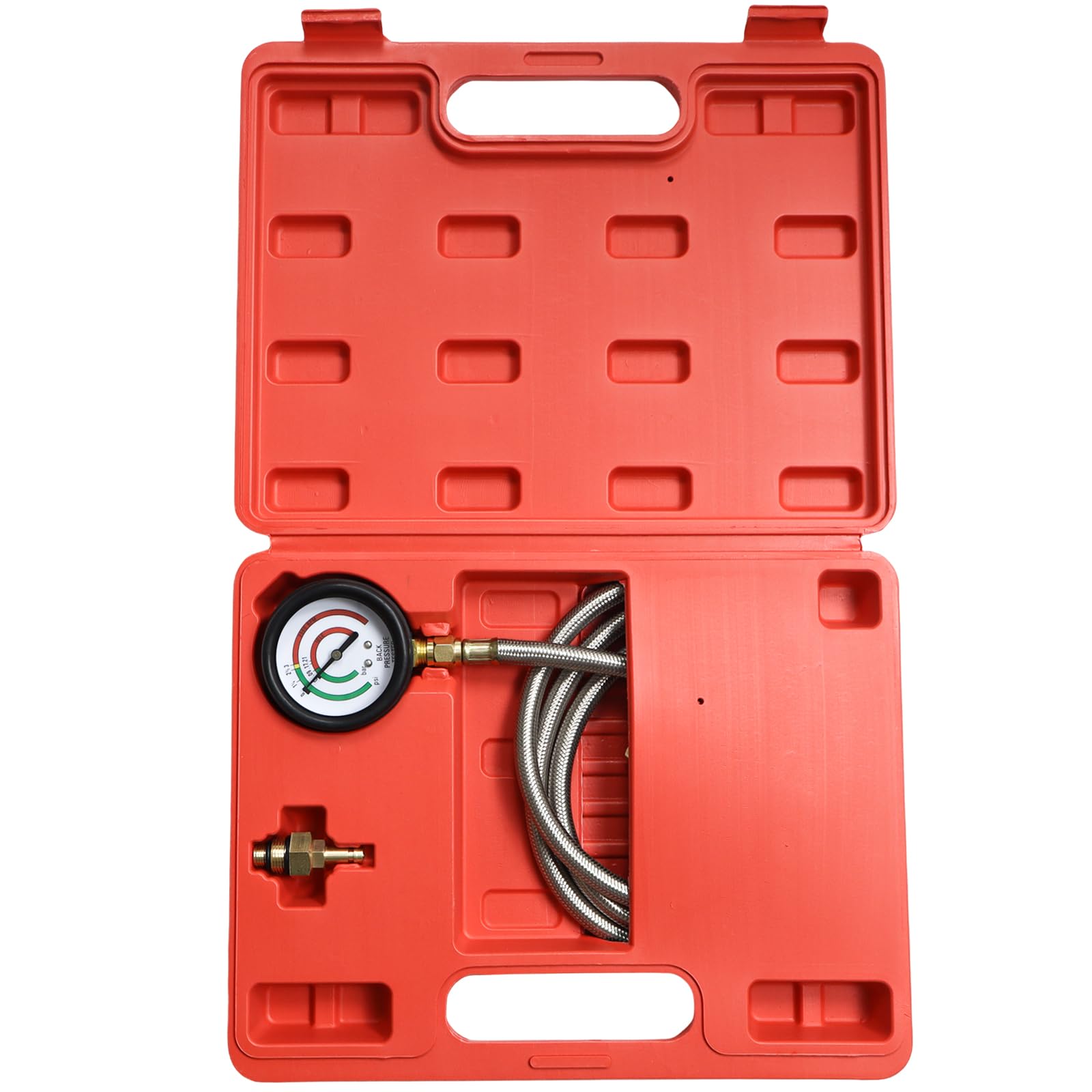 DKwoeshg exhaust back pressure tester with 6ft hose for turbo diagnostics