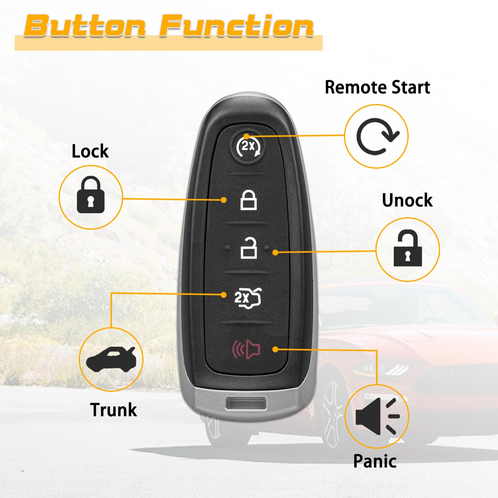 DLGHPO pre-tested remote fob uses professional tools for dependable performance.