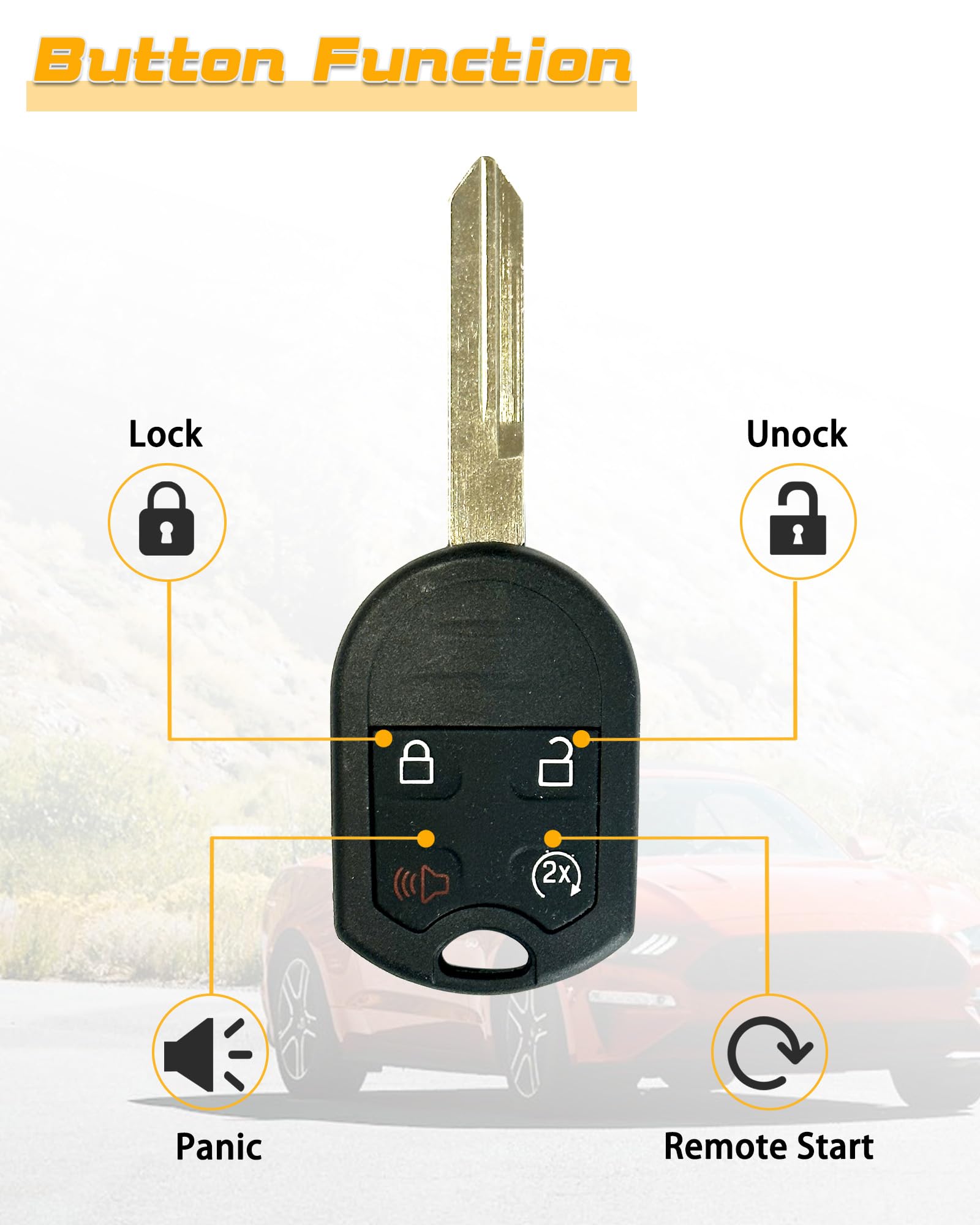 DLGHPO key fob battery preinstalled for quick setup