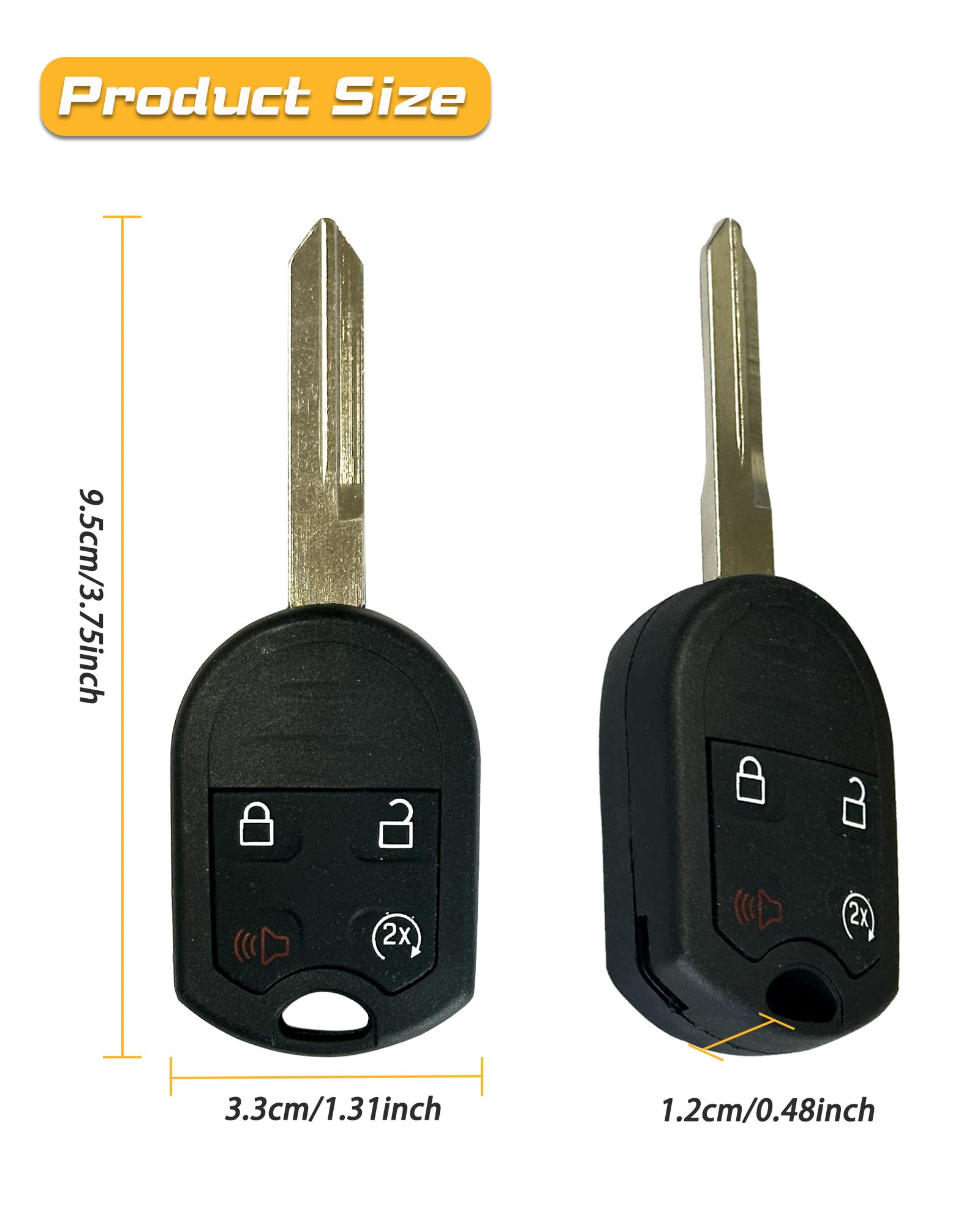 DLGHPO key fob compatibility label covers Ford Explorer Expedition and Lincoln MKX