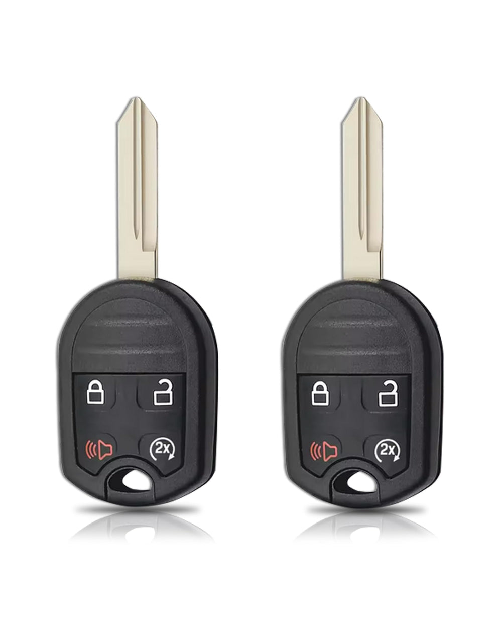 DLGHPO key fob front view shows Ford replacement compatibility