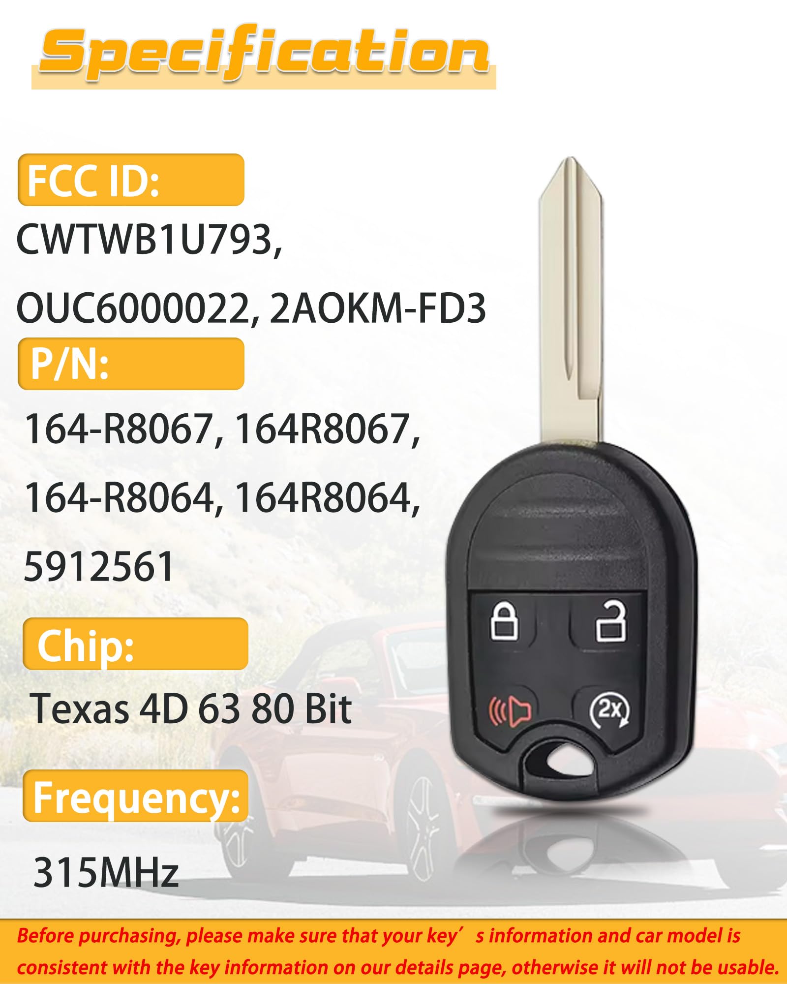 DLGHPO key fob packaging included with two remotes