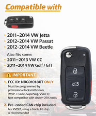 DLGHPO VW key fob compatibility list for models