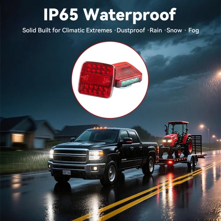 DLITROV rechargeable LED trailer light ready for long trips.