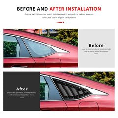 DLOVEG ABS plastic window louvers with double-sided tape for secure fit