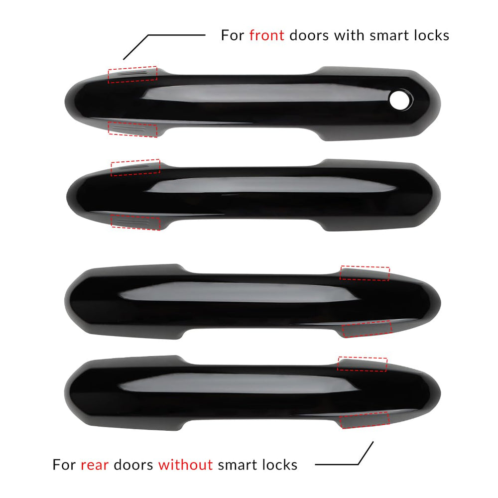 DLOVEG glossy-black handle cover refreshes exterior and look
