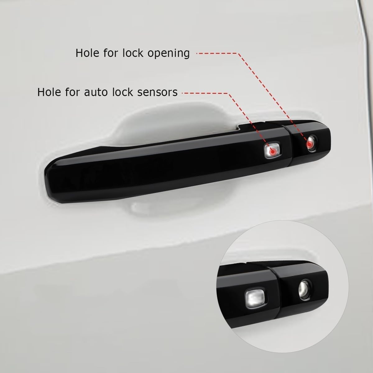 DLOVEG glossy black finish close up shows smooth surface and premium look.