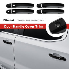 DLOVEG handle covers installed on Silverado protect against scratches and wear.