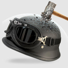 DLPACKJ German style half helmet side view suitable for daily scooter rides.