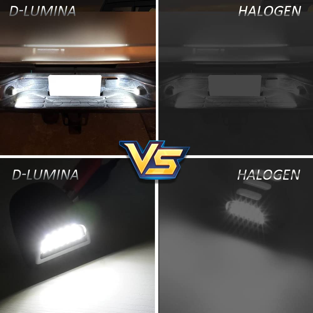 D-Lumina plug-and-play license plate light; easy installation