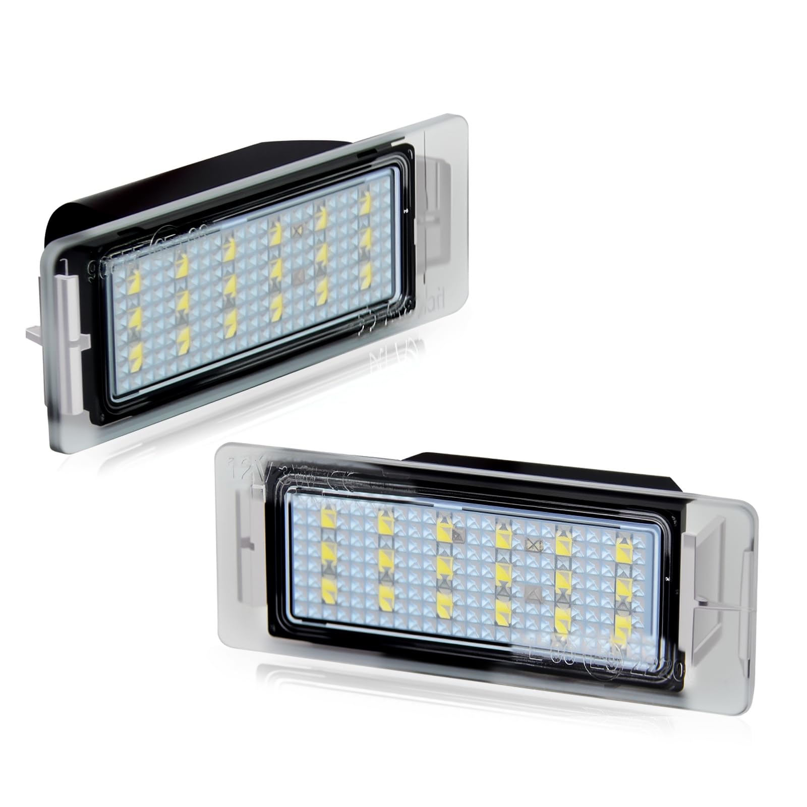 D-Lumina license plate light with 18-SMD 6000K for crisp rear illumination.
