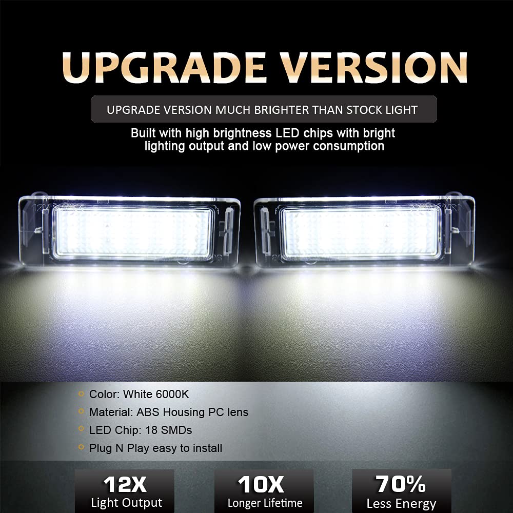 The D-Lumina LED unit delivers brighter license plate lighting for safer nighttime visibility.