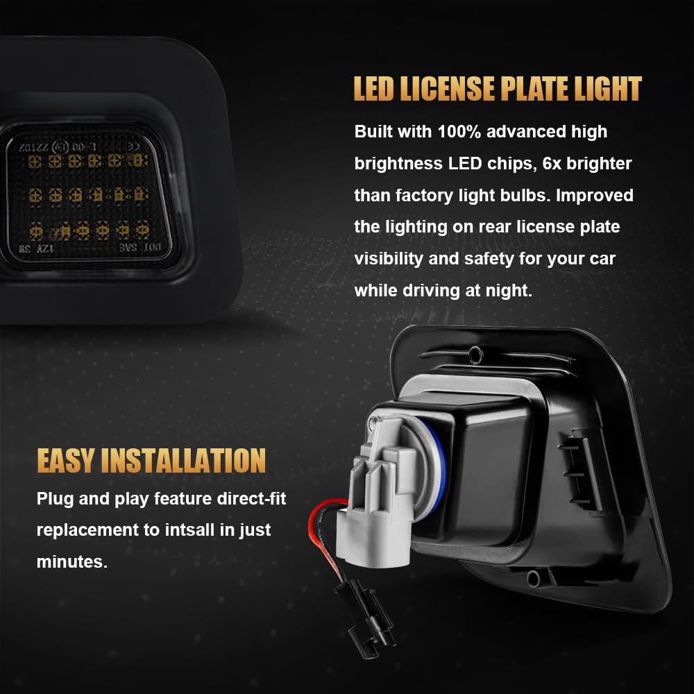 D-Lumina IP67-rated license plate light offers durable waterproof performance.