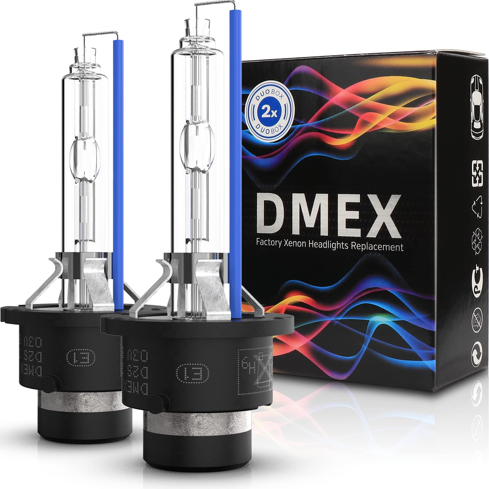 DMEX D2S HID bulb 6000K cool white beam for clearer night vision