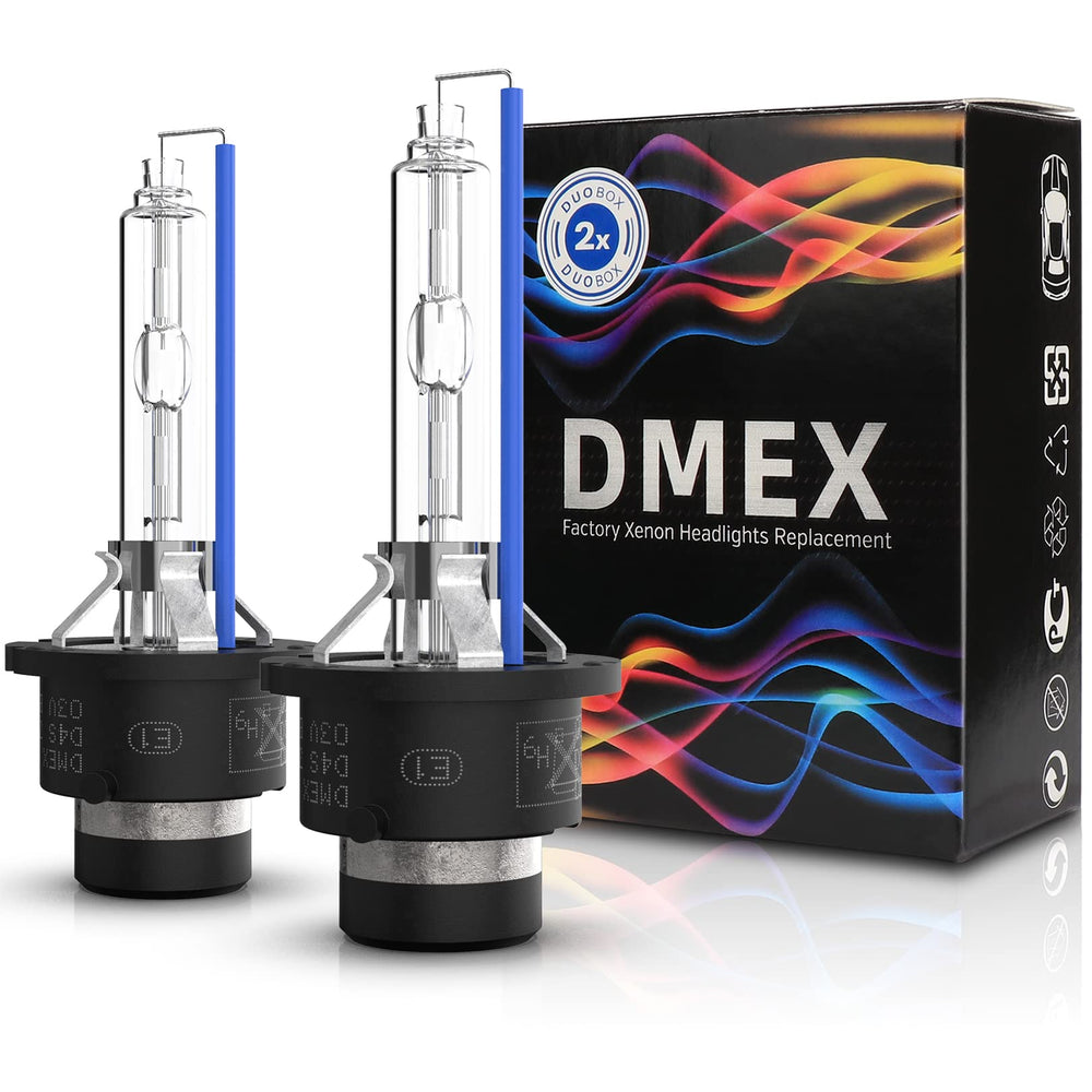 DMEX D4S HID bulbs 8000K pack front for OEM replacement