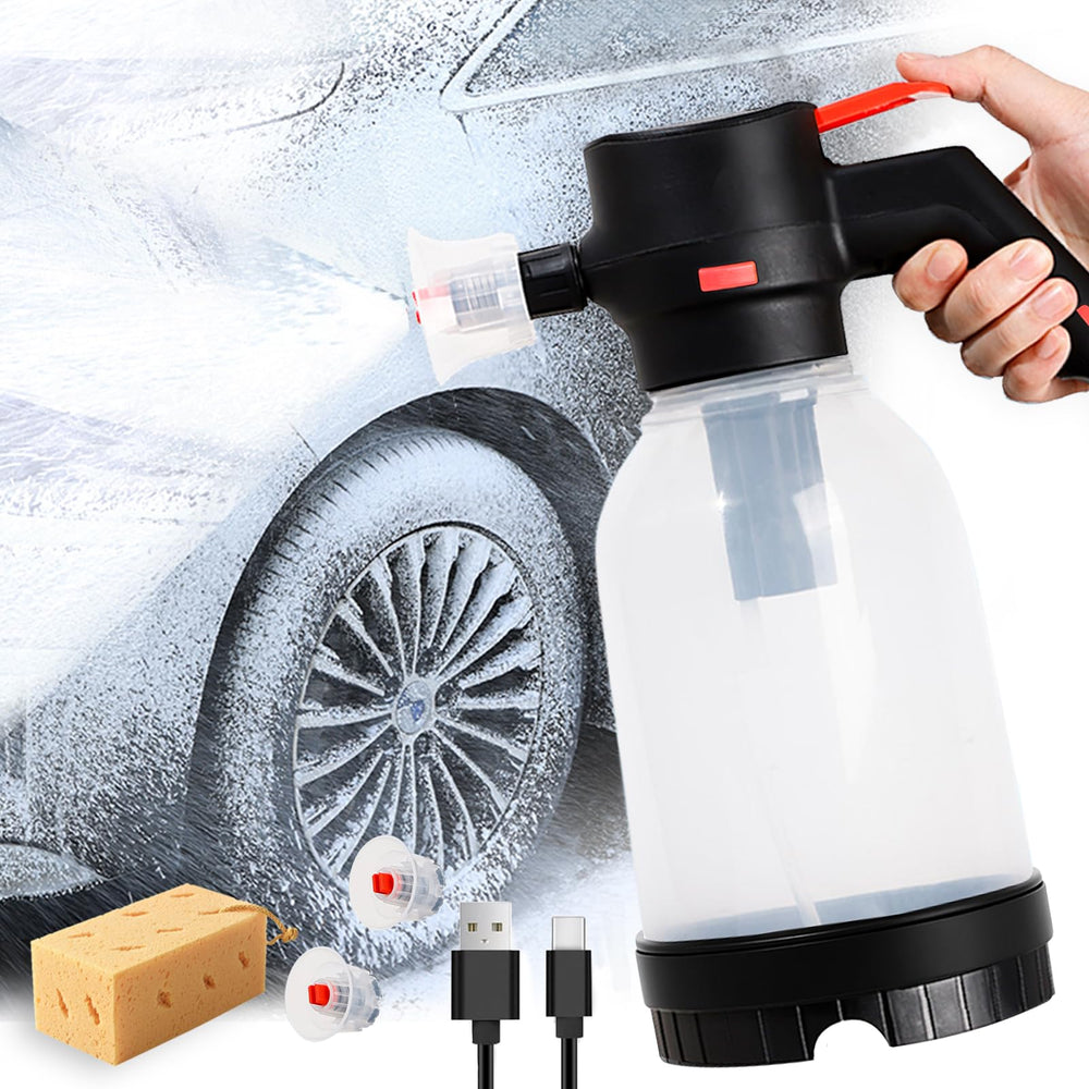 DMYNI electric foam sprayer with 130 psi foam cannon for fast car washing.