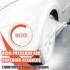 DMYNI 80-degree foam spray provides even coverage on vehicle panels.