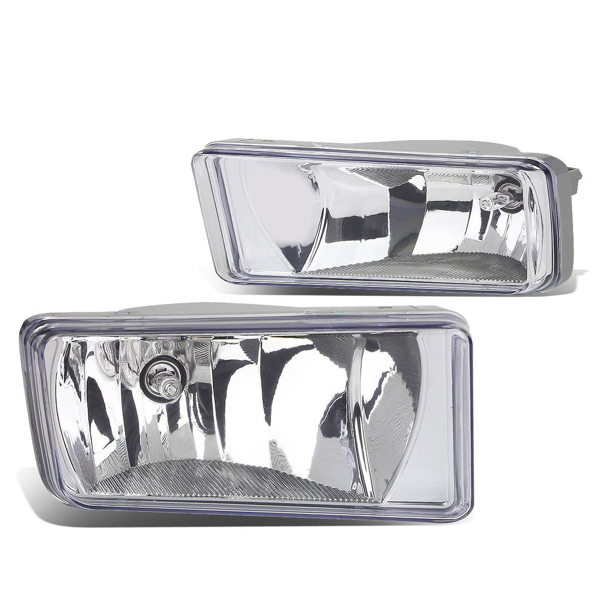 DNA MOTORING FL-ZTL-111-CH fog light pair on front bumper enhances night visibility.