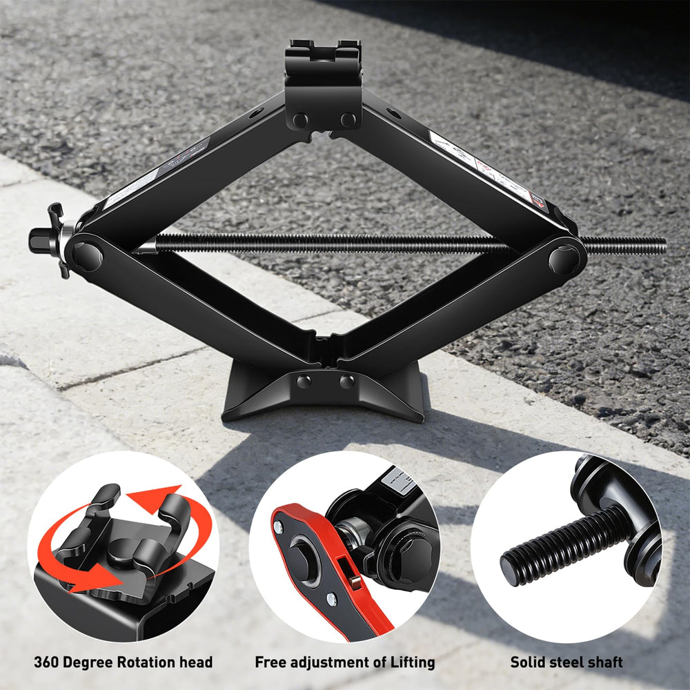 DNA Motoring 360-degree head enables flexible jack positioning