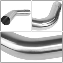 DNA Motoring 3in 180-degree U-bend supports smooth exhaust transitions.