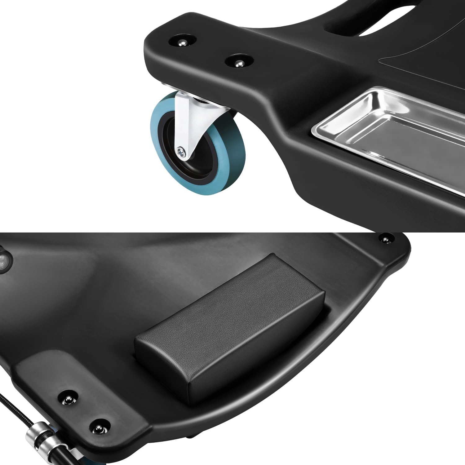 DNA Motoring 6x swivel casters enable smooth, precise maneuvering around the workspace.