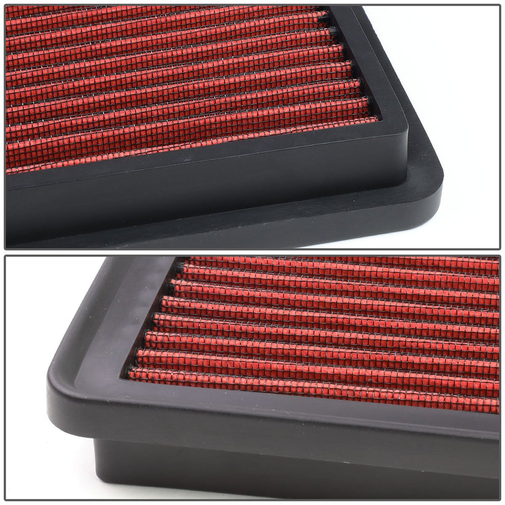 DNA Motoring AFPN-018-RD installed in OEM air box showing easy fit