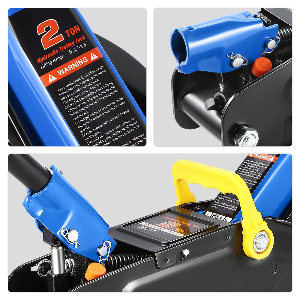 DNA Motoring blue steel jack body highlights durability