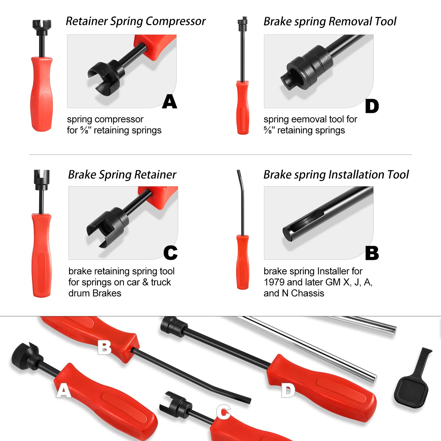 DNA Motoring brake adjustment spoon for precise shoe alignment and fitment