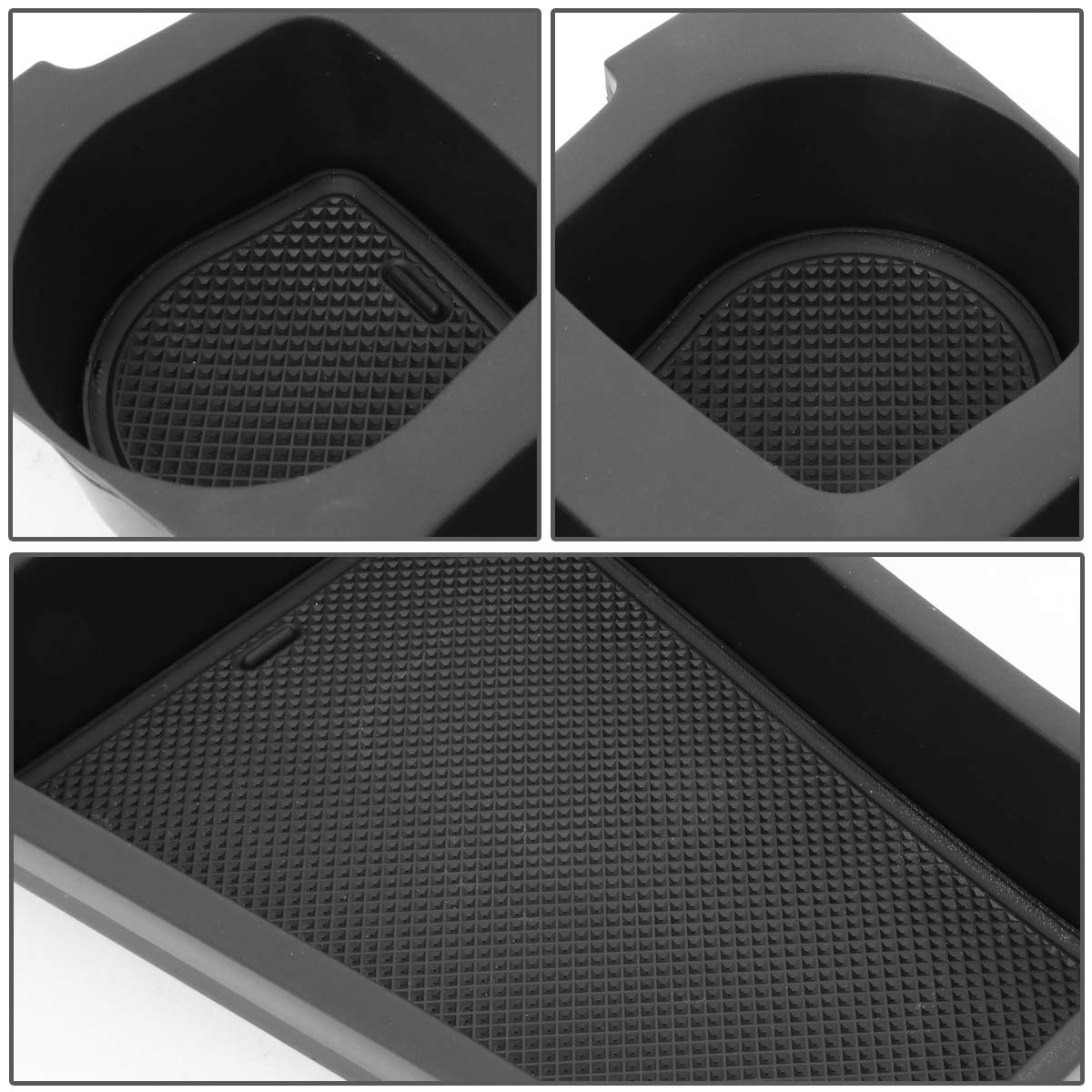 DNA MOTORING cup holder upgrade showing integrated storage for essentials.