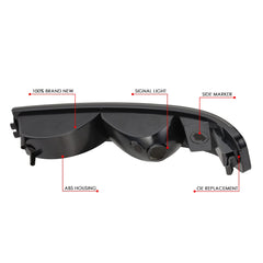 DNA MOTORING Chevy Express Savana front light set with clear lens, OE-style housing