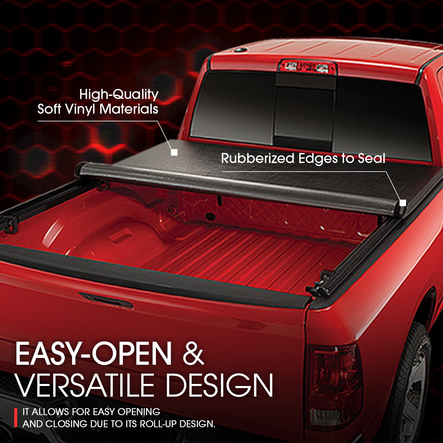 DNA Motoring clamps during installation show easy-fit mounting for the tonneau.