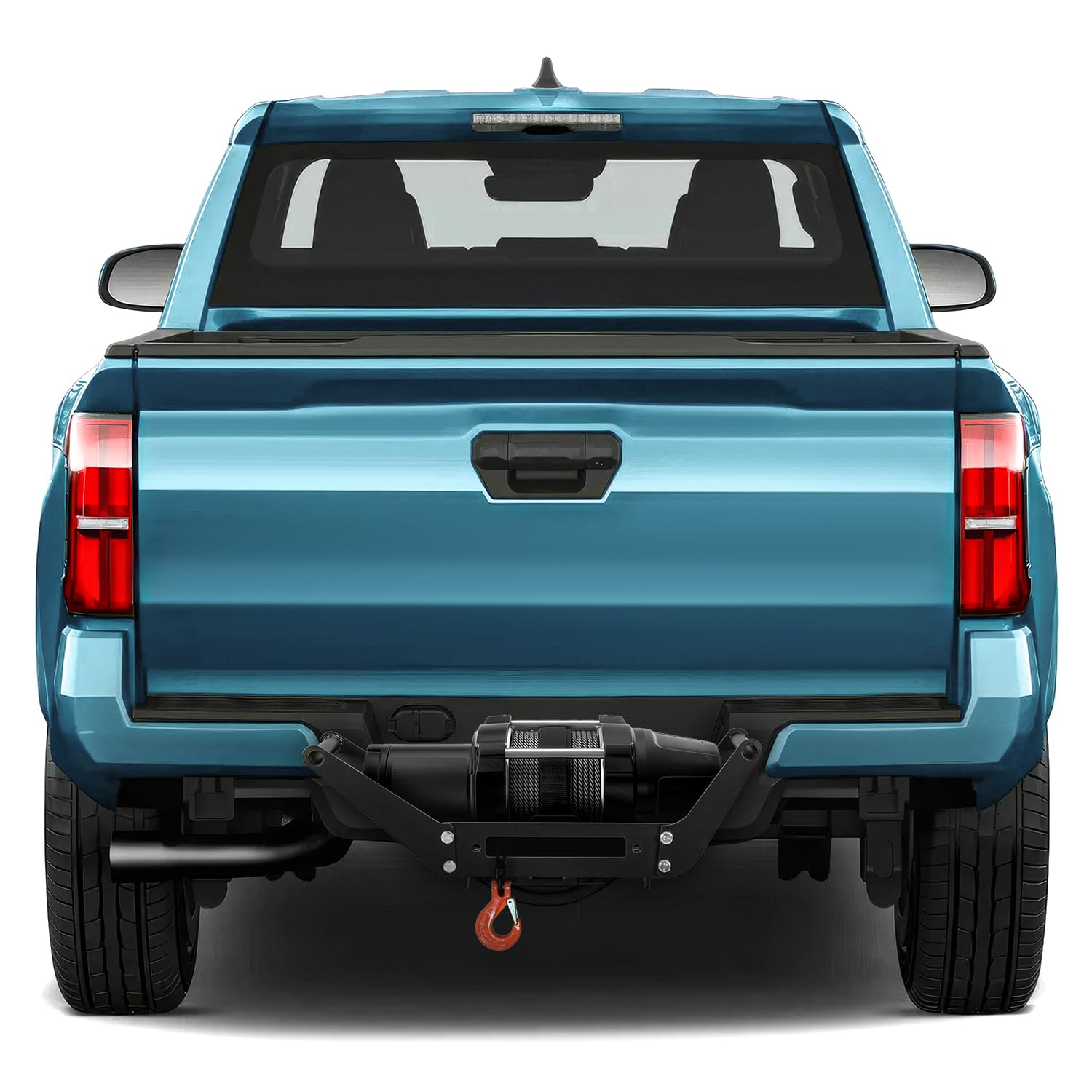 DNA Motoring cradle winch mount plate in rugged outdoor recovery scenario.