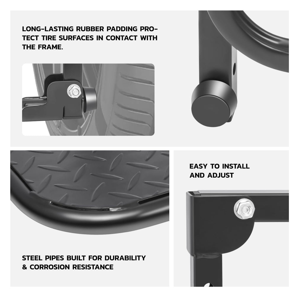DNA Motoring fit tires 9 to 13 wide for most trucks, SUVs, RVs.