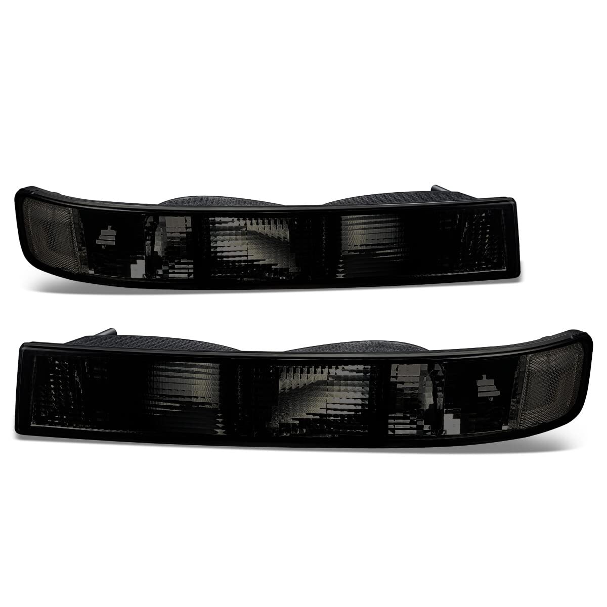 DNA MOTORING front bumper parking lights with smoked lens for Chevy Express and GMC Savana, enhanced visibility