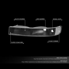 DNA MOTORING front passenger-side parking light with clear lens for reliable signaling