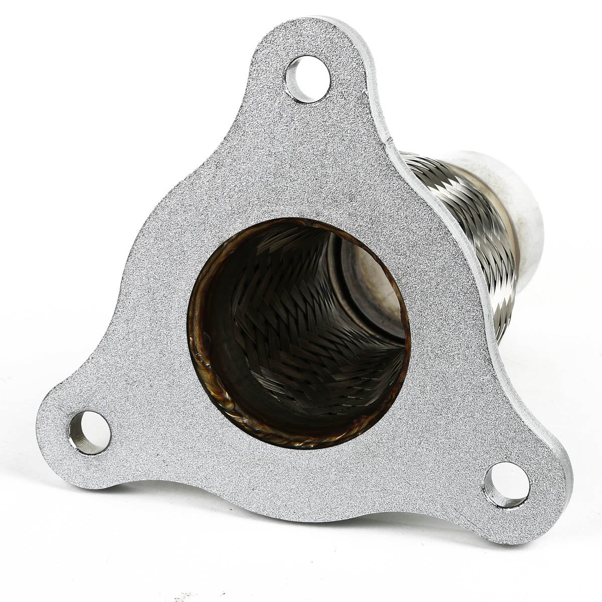 2.25-inch inlet to 2.25-inch outlet compatible with factory exhaust.