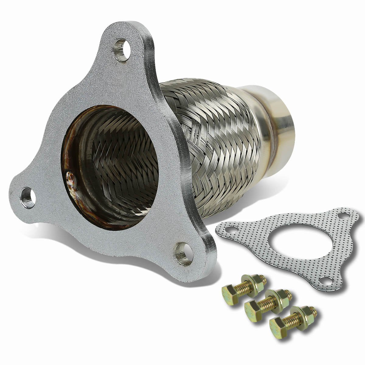 Stainless steel flex section offering reliable movement and corrosion resistance.