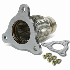 Stainless steel flex section offering reliable movement and corrosion resistance.
