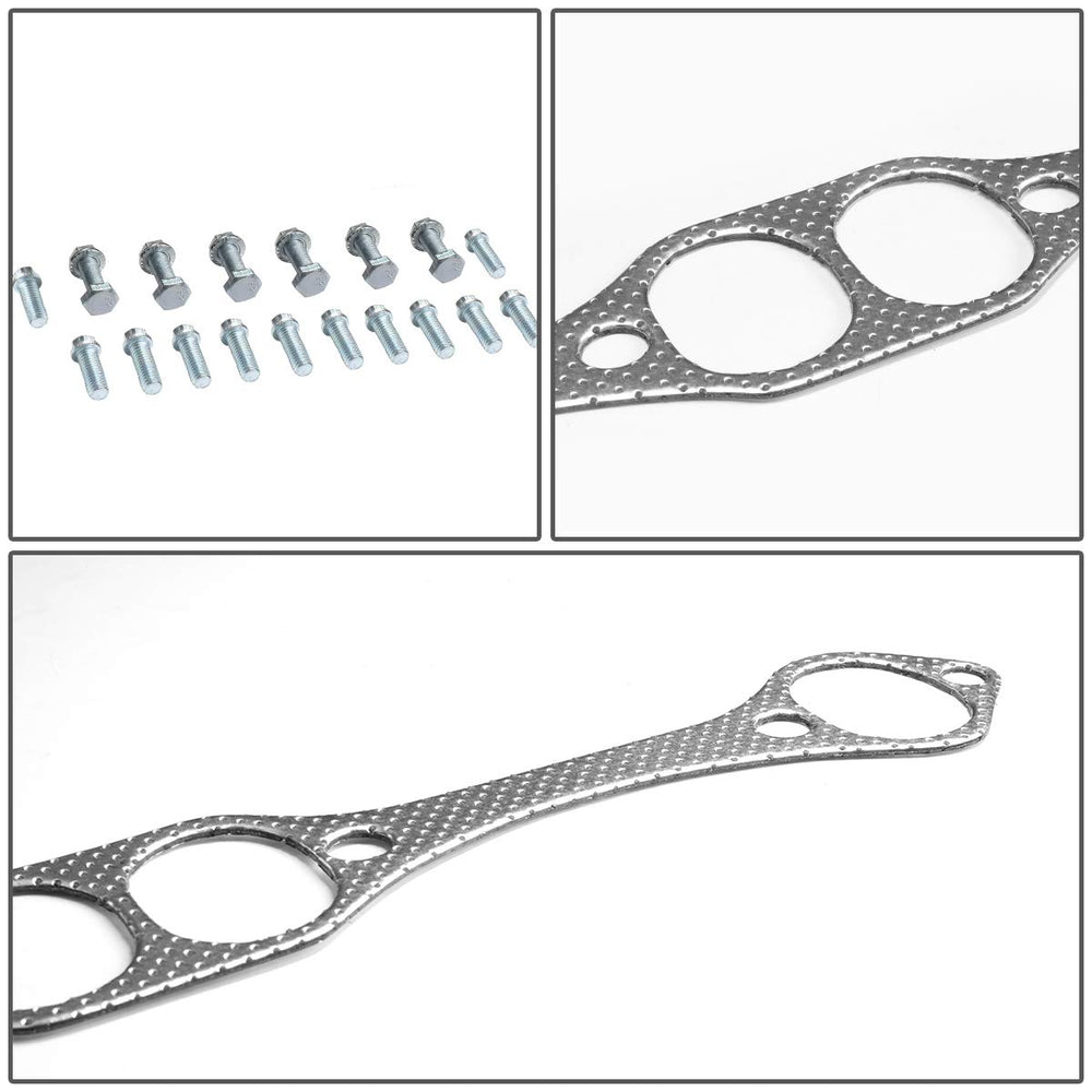 DNA Motoring GKTSET-SBC-SB assembly components ready for aftermarket header installation.