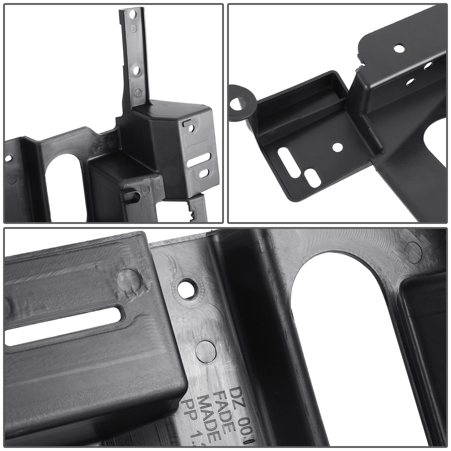 DNA Motoring headlight bracket left for Chevy 03-06, close-up of durable material.