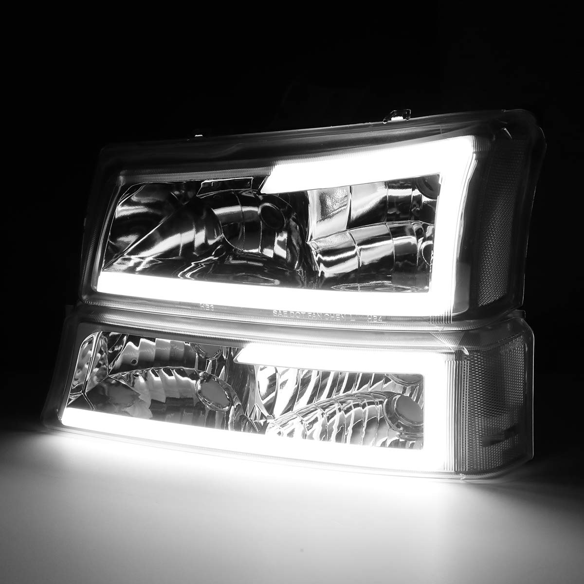 DNA Motoring HL-LB-CSIL03-CH headlights left and right pair for balanced illumination