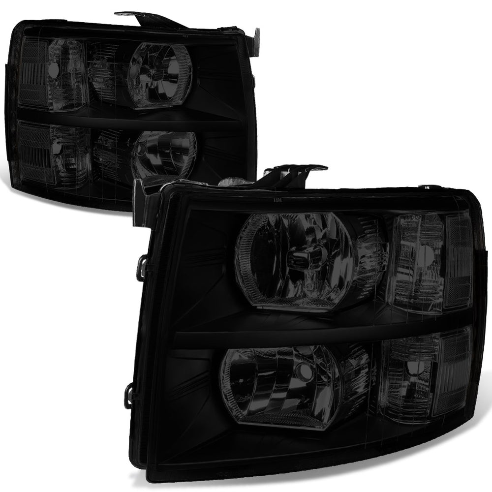 DNA Motoring HL-OH-CSIL07-BK-SM front view left for enhanced nighttime visibility