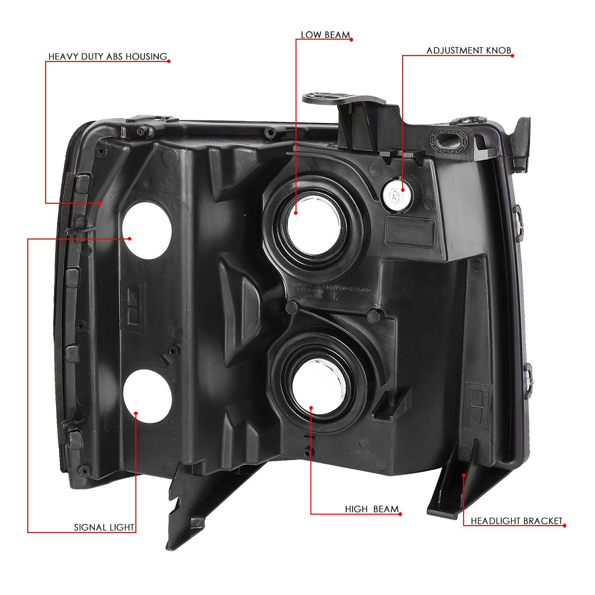 DNA Motoring HL-OH-CSIL07-BK-SM installation-ready headlights for quick swap