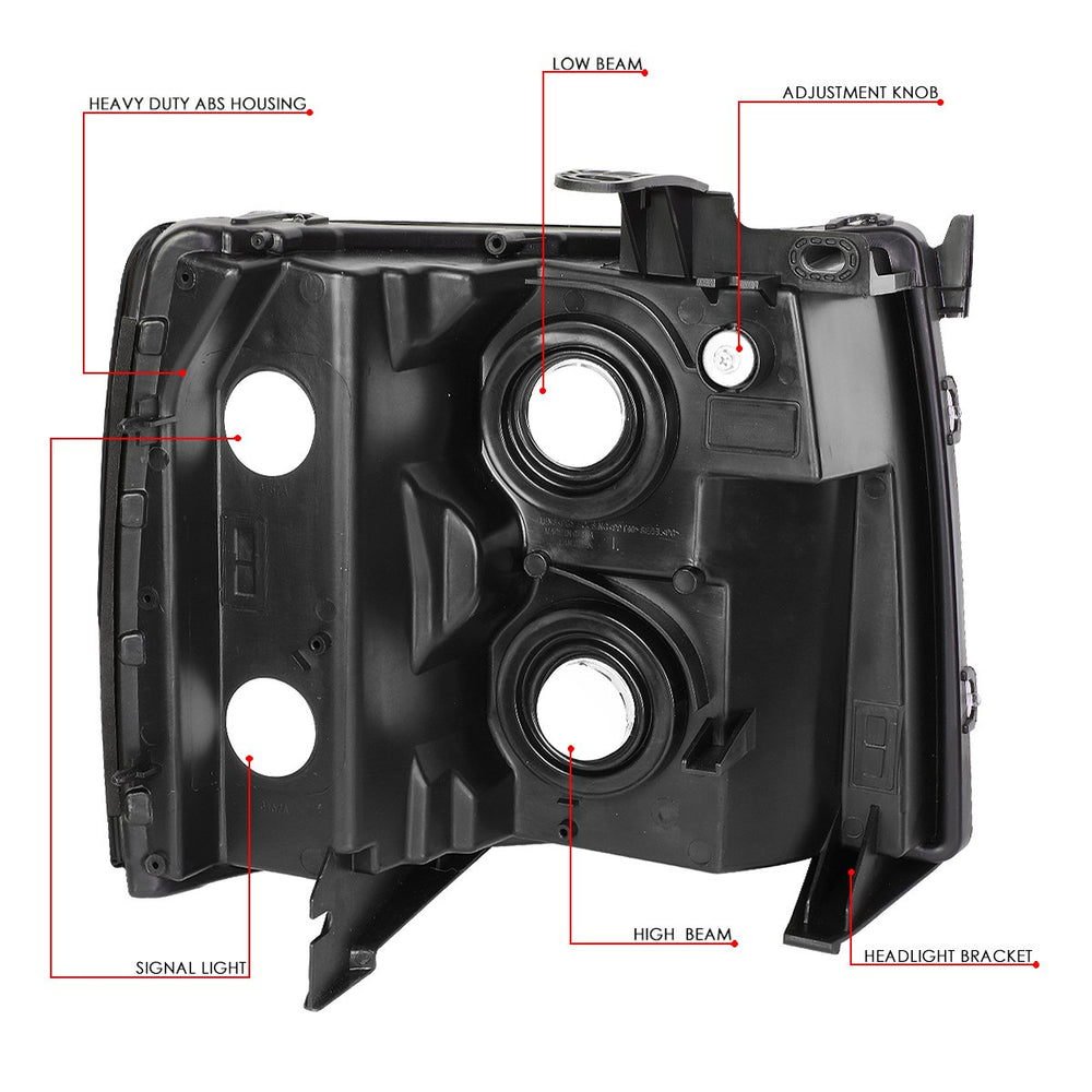 DNA Motoring HL-OH-CSIL07-BK-SM installation-ready headlights for quick swap