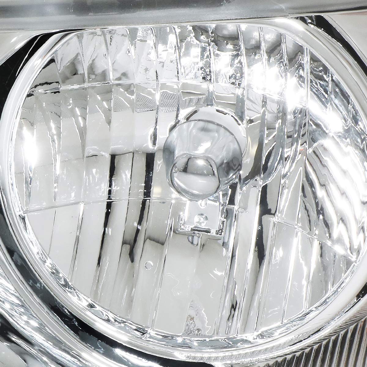 DNA Motoring chrome amber bezel closeup shows modern styling and durable finish