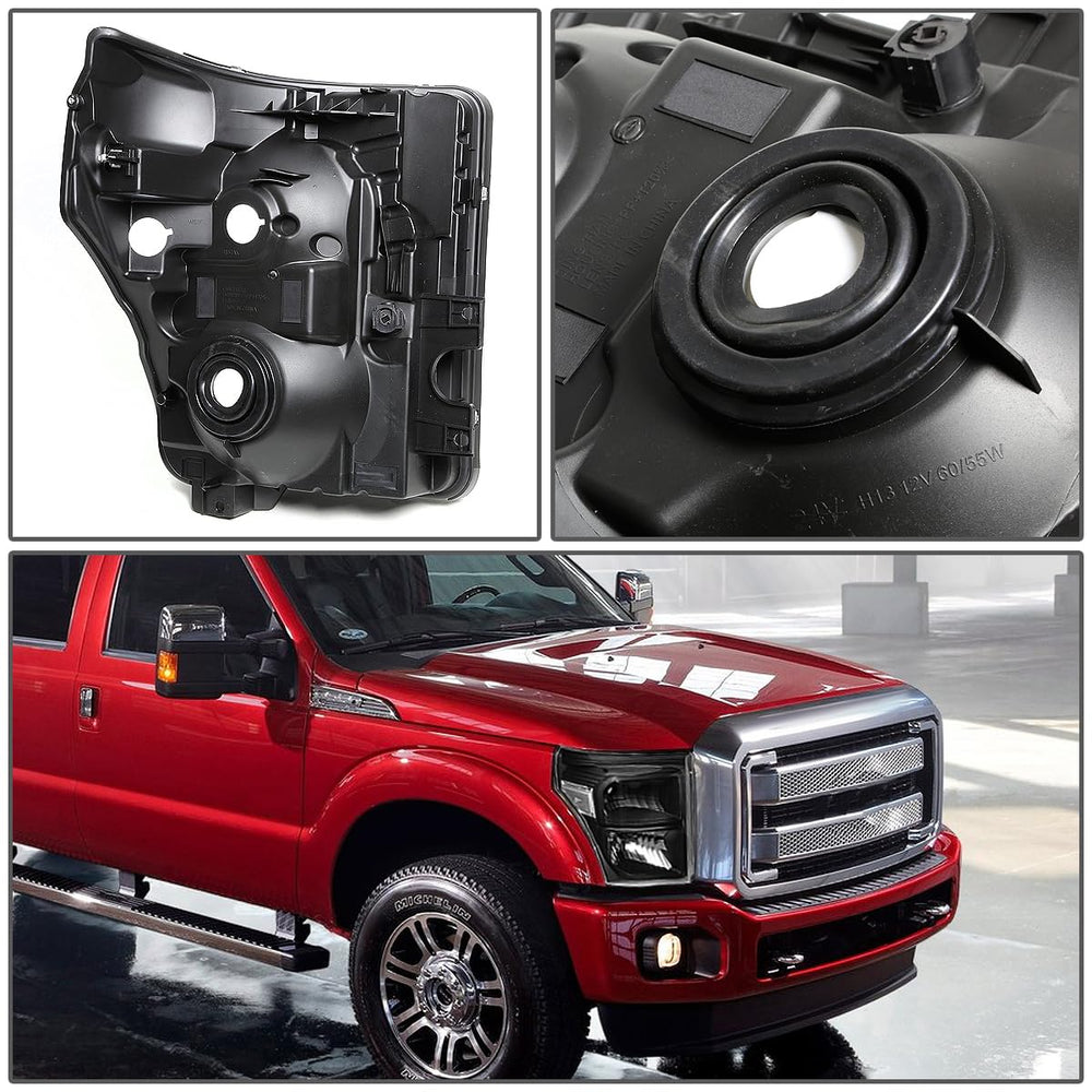 DNA MOTORING HL-OH-FSU13-BK-CL1 side profile shows rugged black housing and modern design