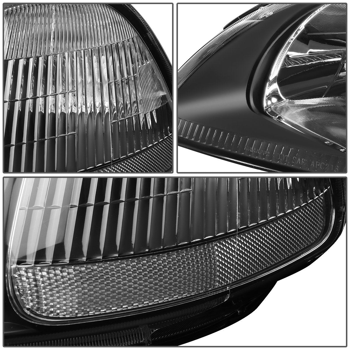 DNA MOTORING close-up of ABS housing and polycarbonate lens for durability.