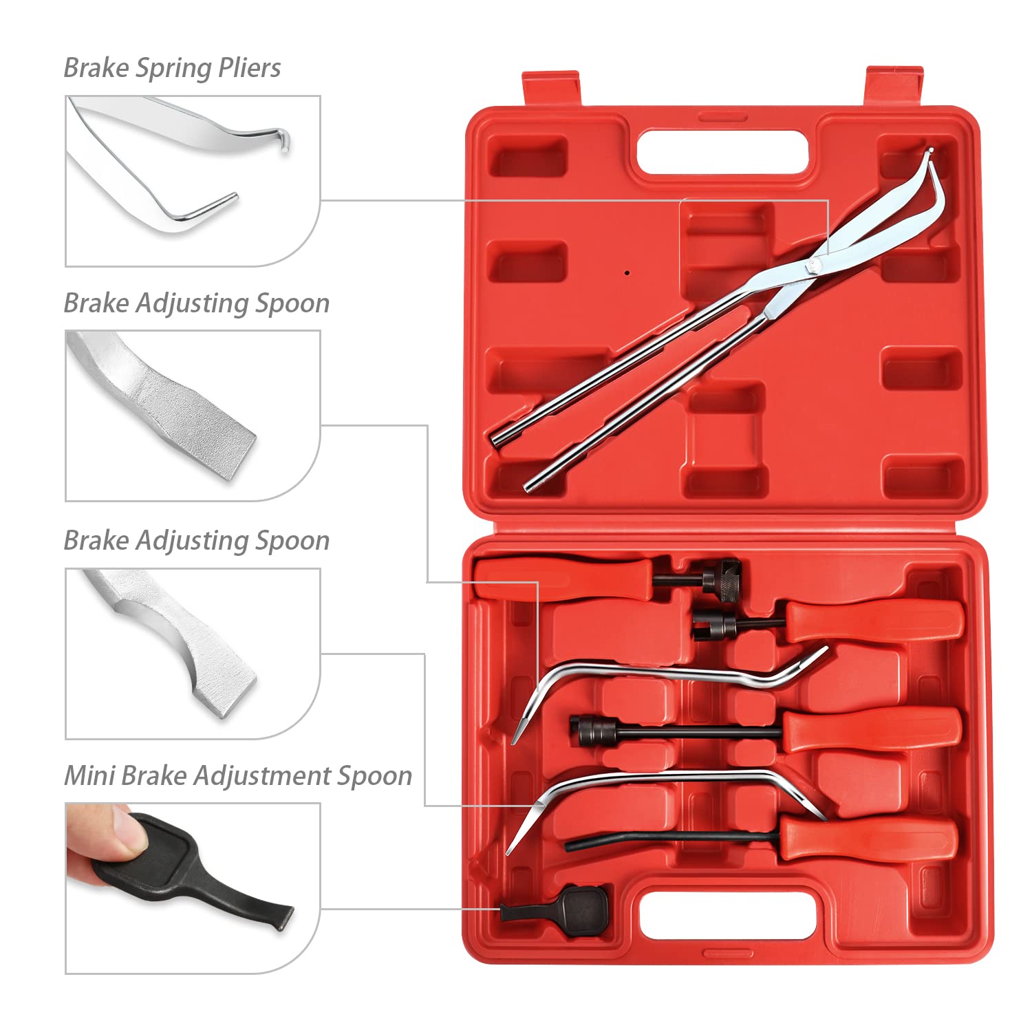 DNA Motoring mini adjustment spoon supports small-space drum brake tweaks