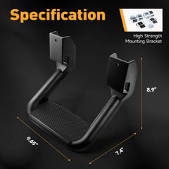 DNA Motoring non-slip surface ensures safe footing during ascent.