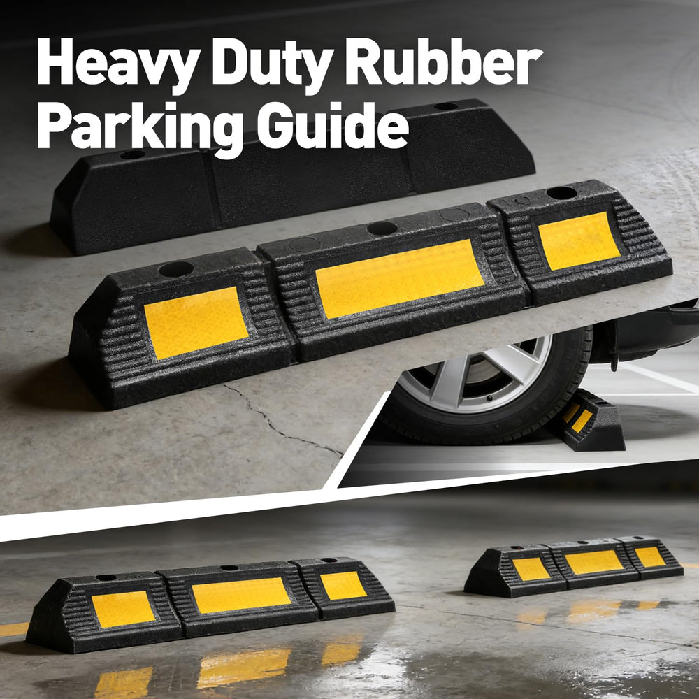 DNA Motoring parking stopper bolt-ready for permanent installation.